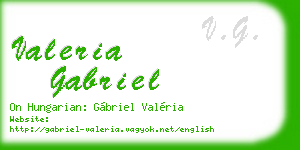 valeria gabriel business card